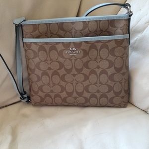 Coach File Crossbody In Signature Canvas